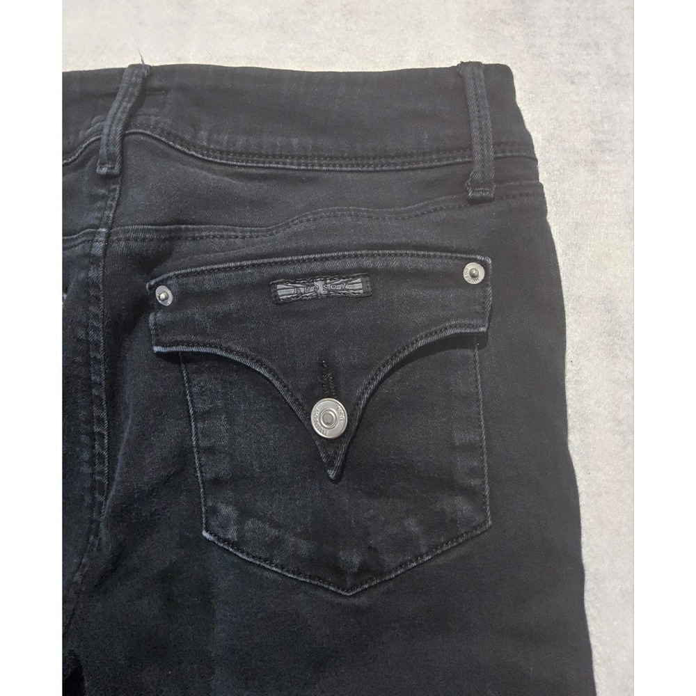 Black Ankle Jeans with Flap Back Pocket